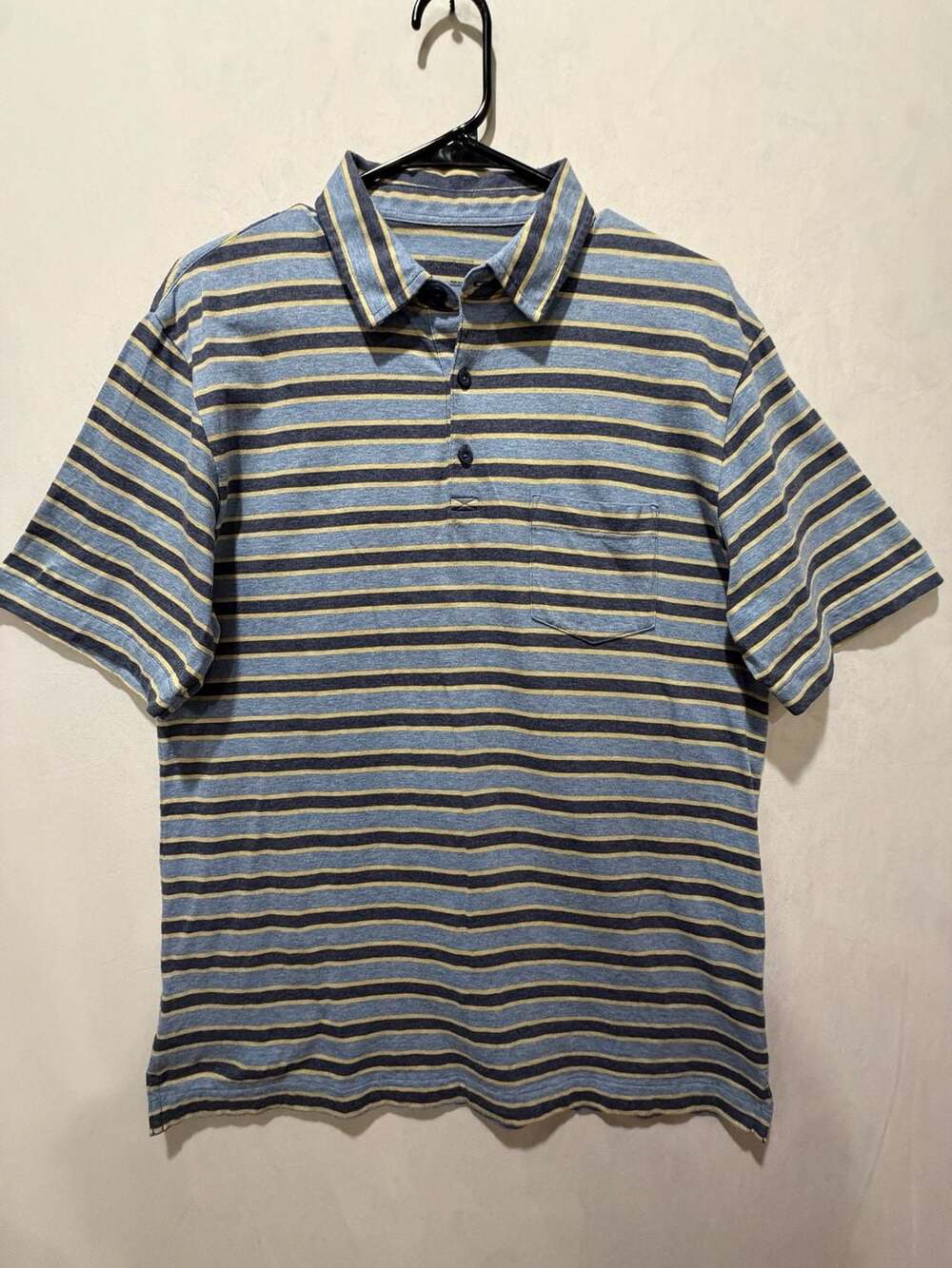 Patagonia Striped Polo Shirt Size M